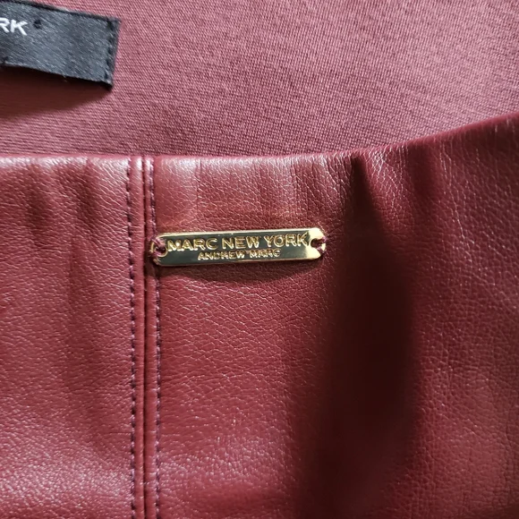 Marc New York Faux Leather Skirt NWOT - Picture 4 of 5